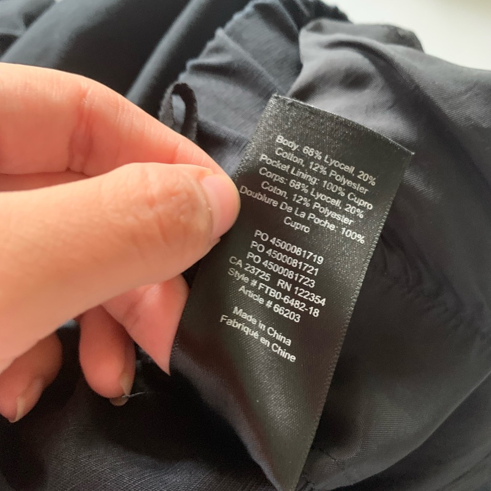 Aritzia The Group Babaton Jimmy Pants Black Lyocell Blend Drawstring Medium - Picture 7 of 8